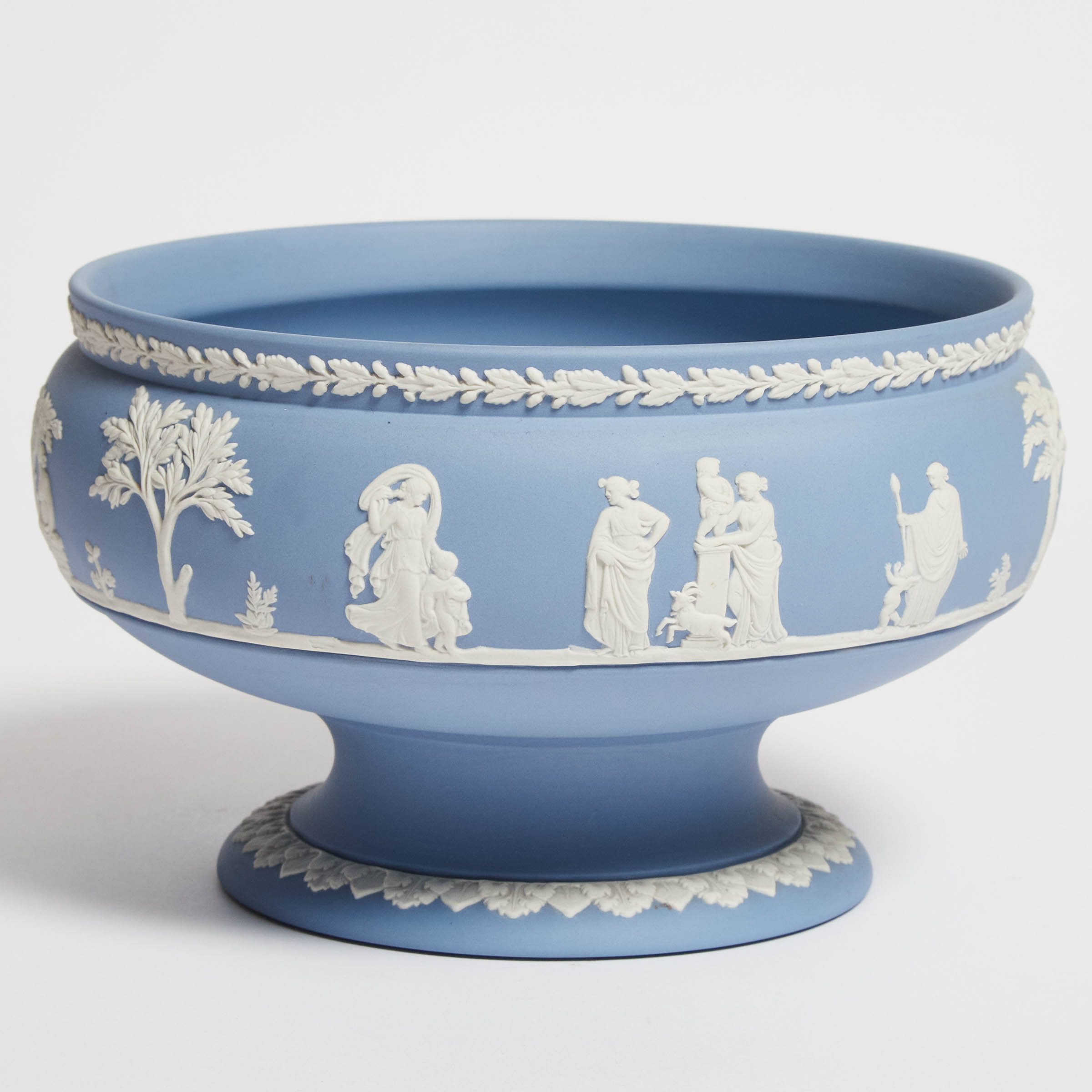 Wedgwood Blue Jasper Footed Bowl, 20th