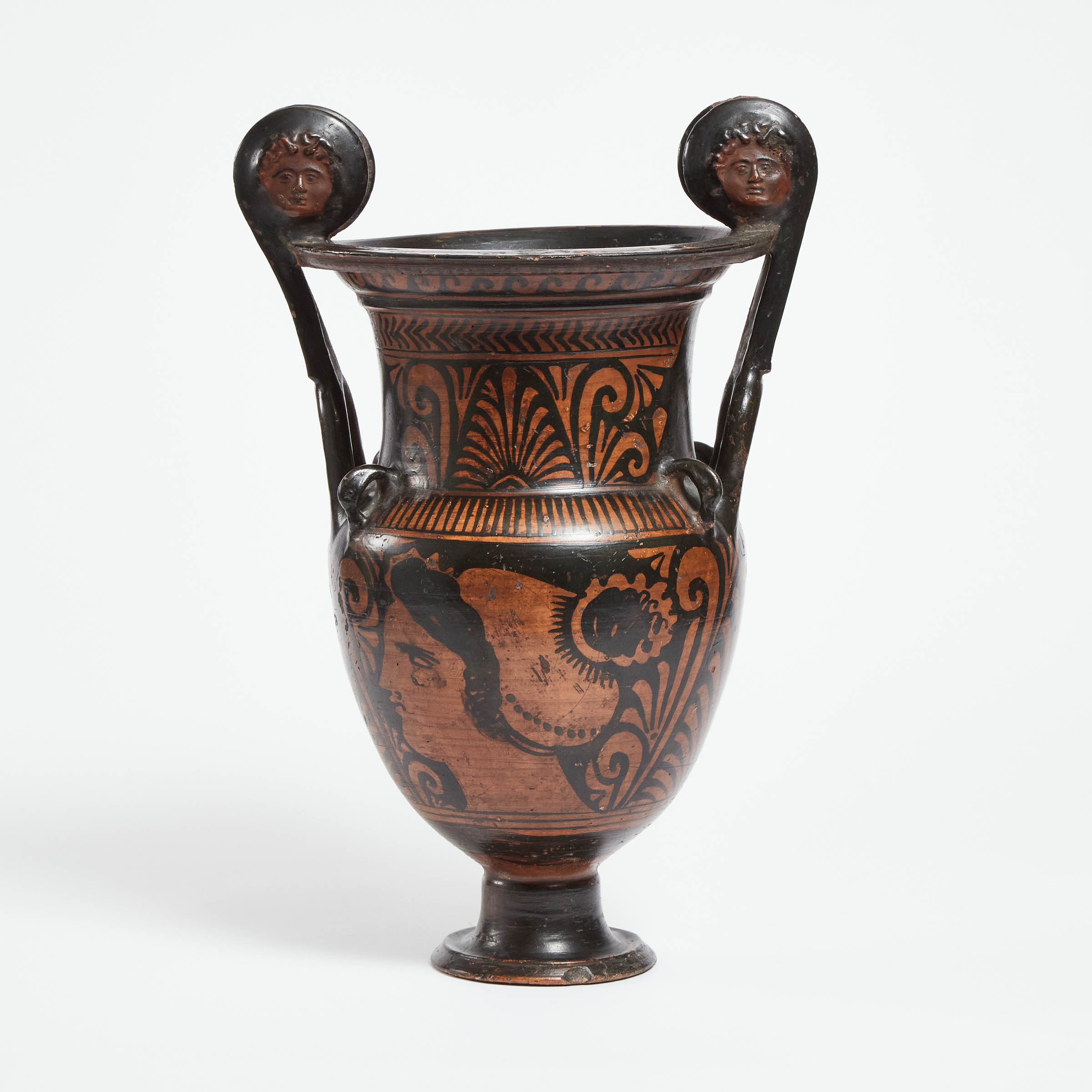 Apulian Red Figure Volute Krater,