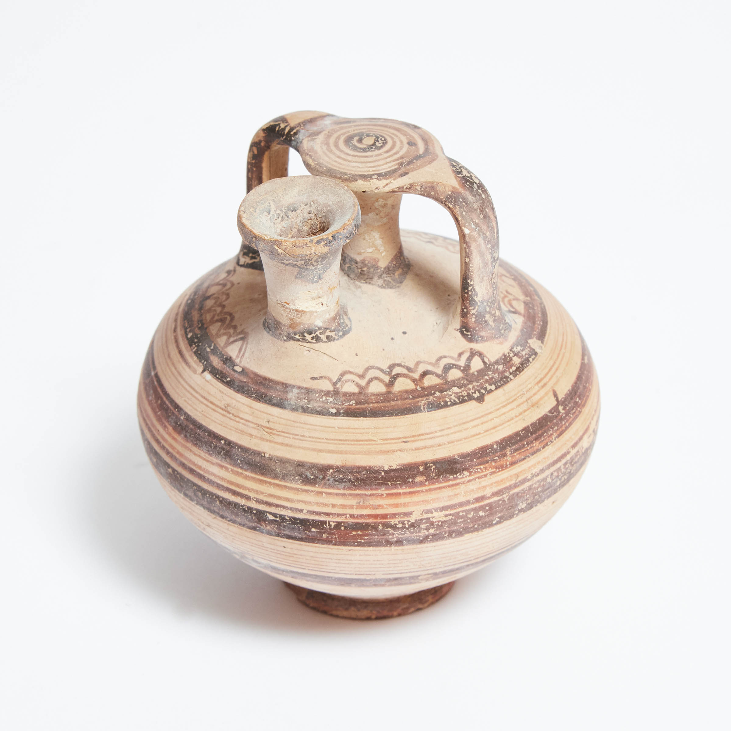 Mycenaean Pottery Stirrup Jar,