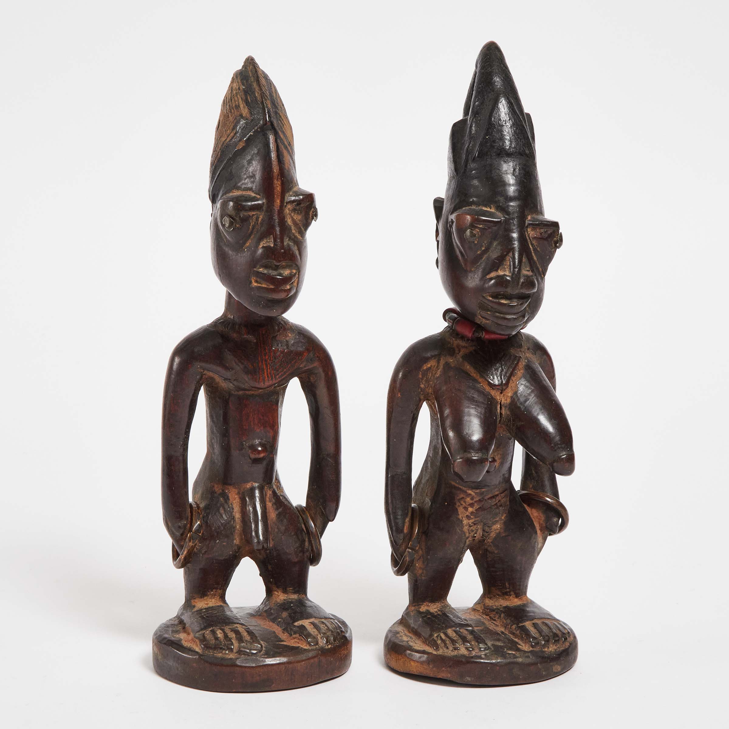 Pair of Yoruba Ibeji Male and Female
