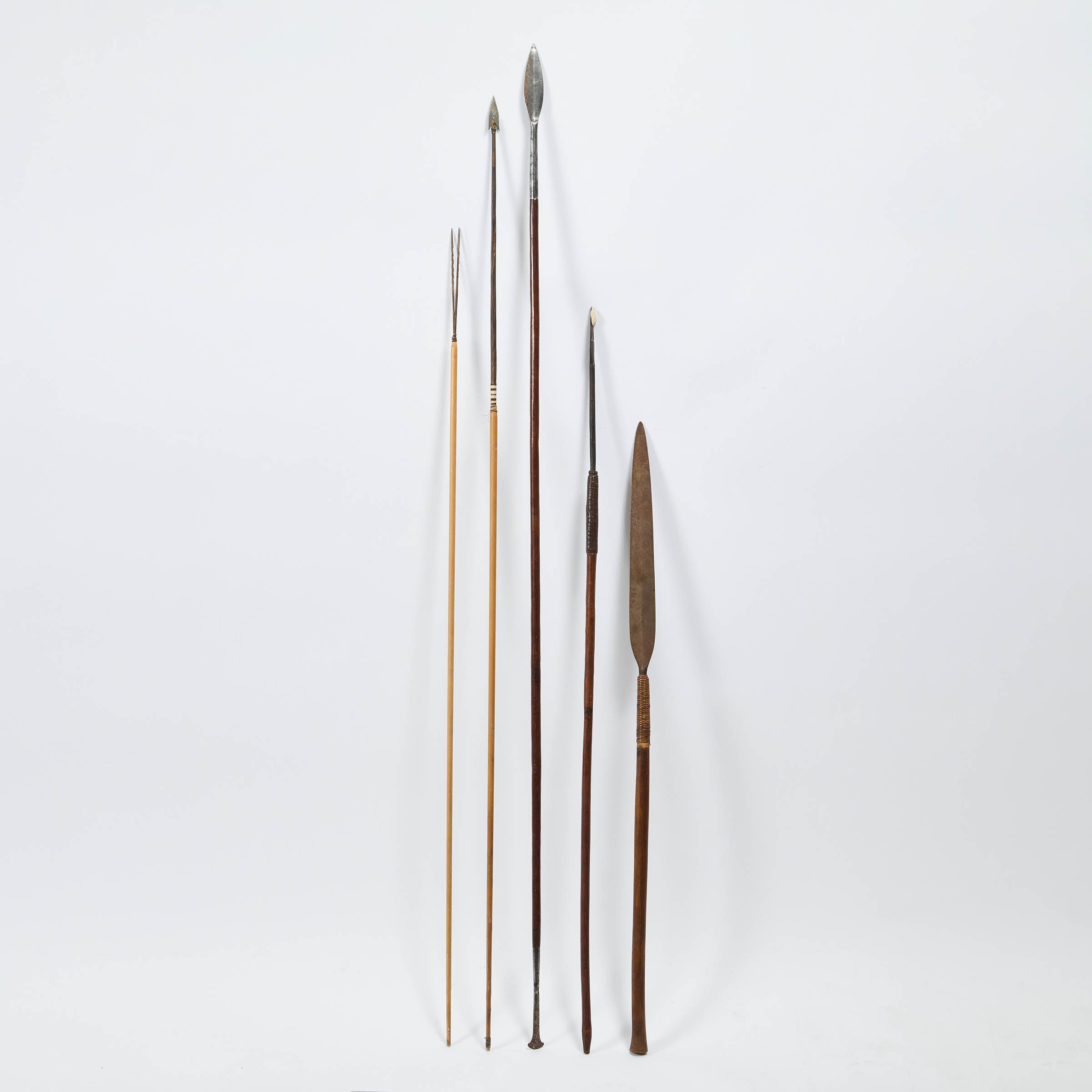 Group of Five Tribal Spears, 20th