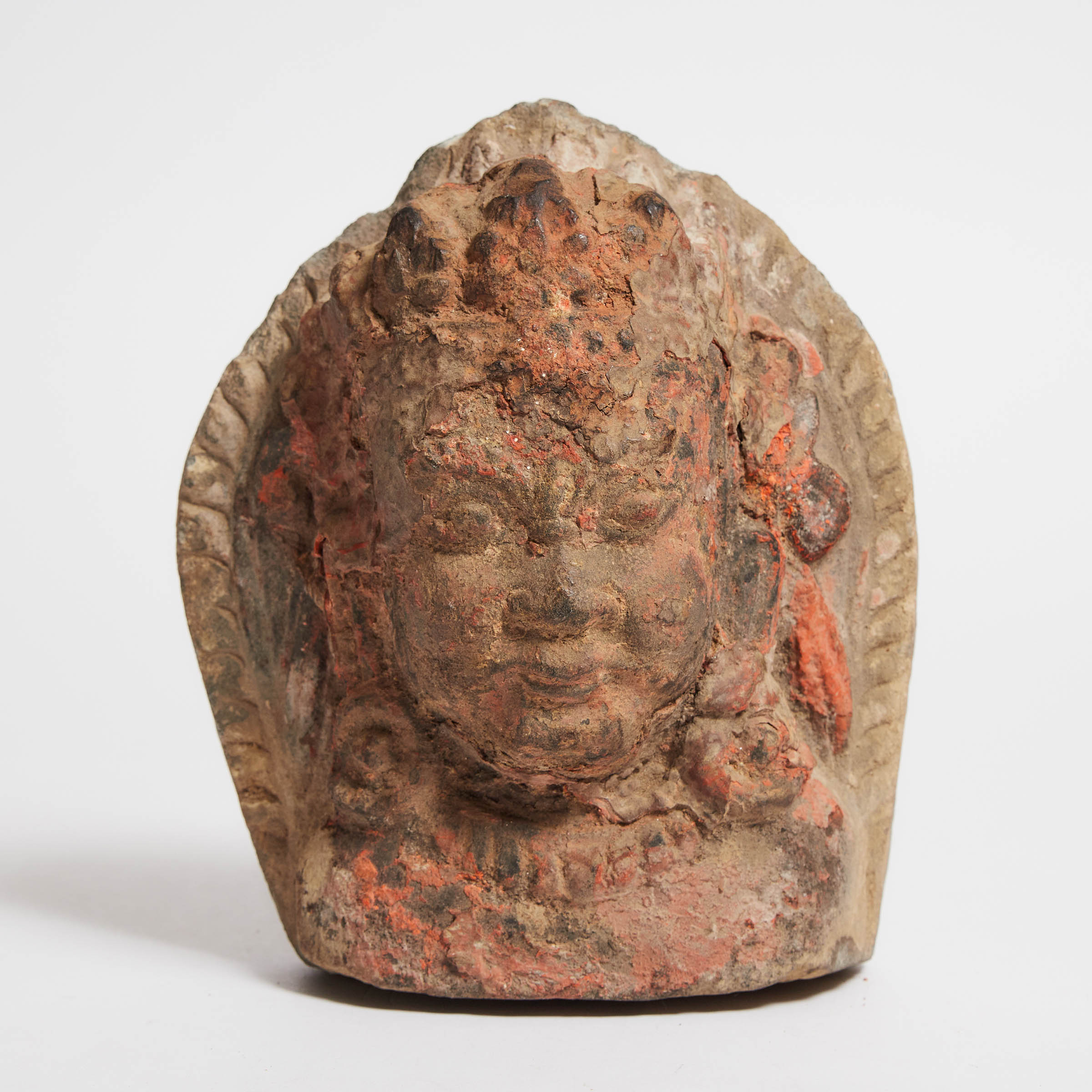Limestone Mask Stele of Bhairava,