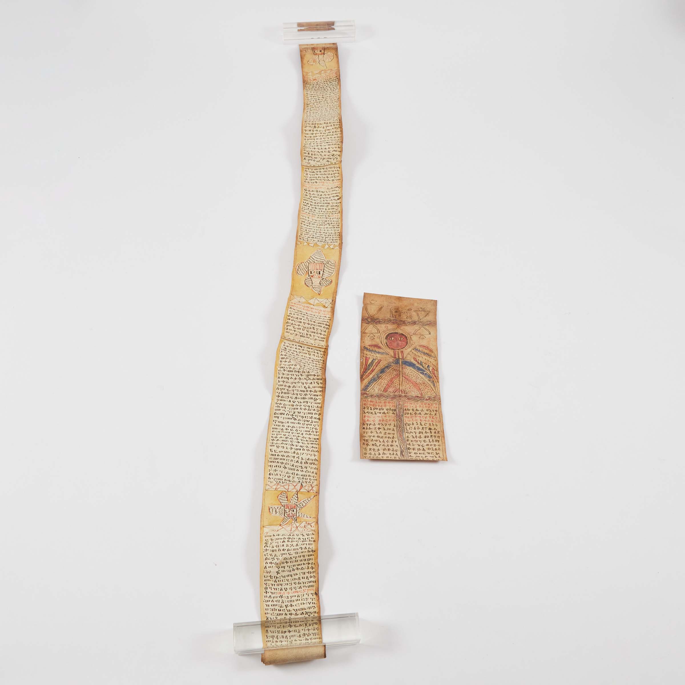 Coptic Polychrome Vellum Scroll