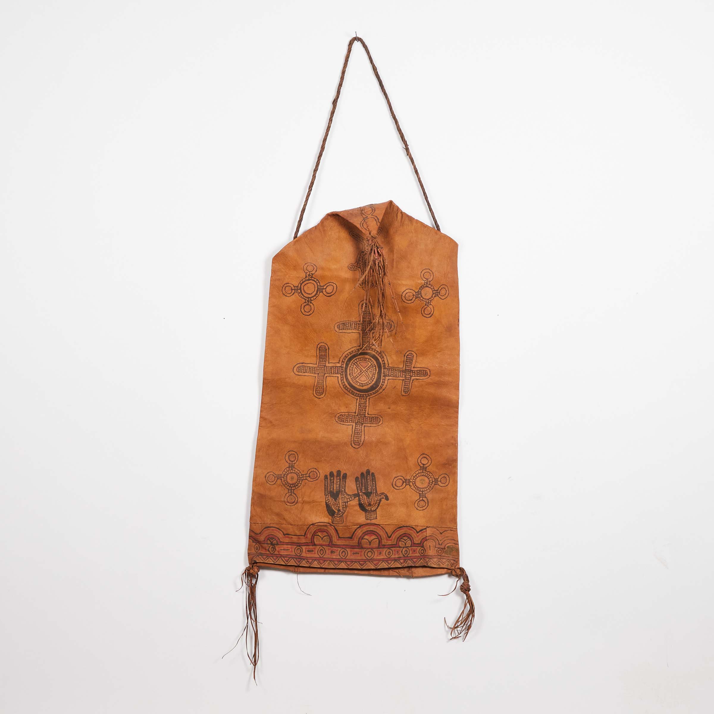 Tuareg Coptic Leather Camel Bag/Hanging,