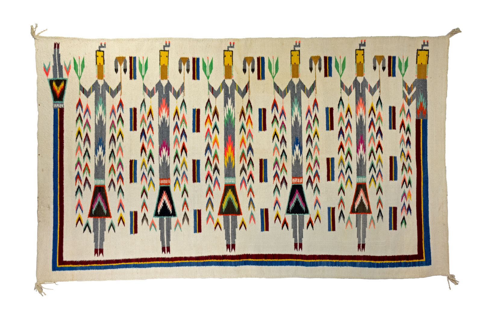 YEI WEAVING, NAVAJO DEITY-SHIPROCK