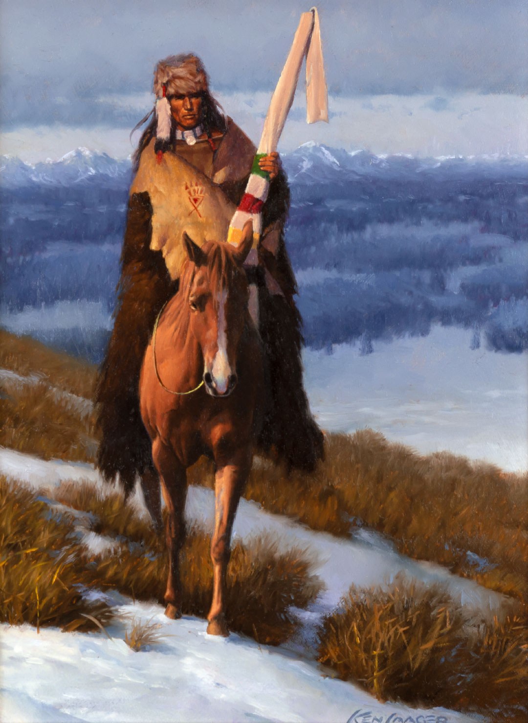 KEN LAAGER (1953- ), INDIAN ON