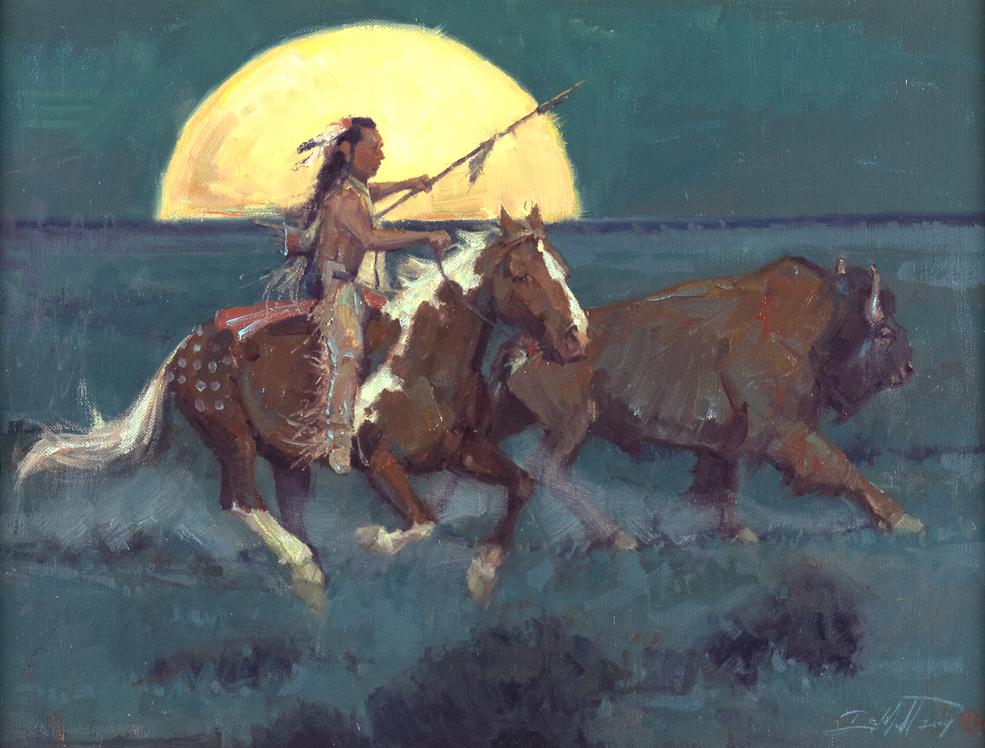 JOHN DEMOTT (1954- ), MOON HUNTER