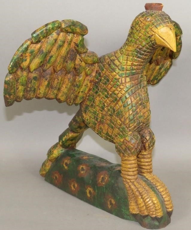 FOLK ART CHIP CARVED EAGLE BY PHILLIP