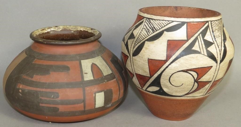 2 PIECES OF SIGNED NATIVE CULTURAL DECORATED
