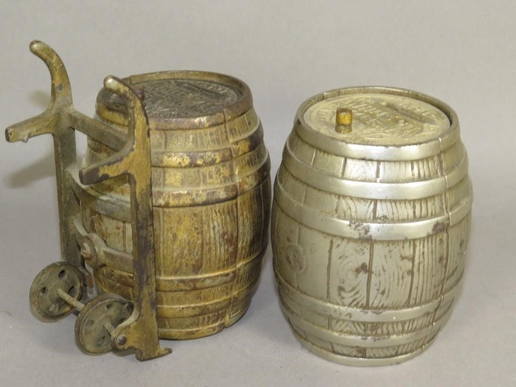 2 NICOL & CO. BARREL SHAPED CAST