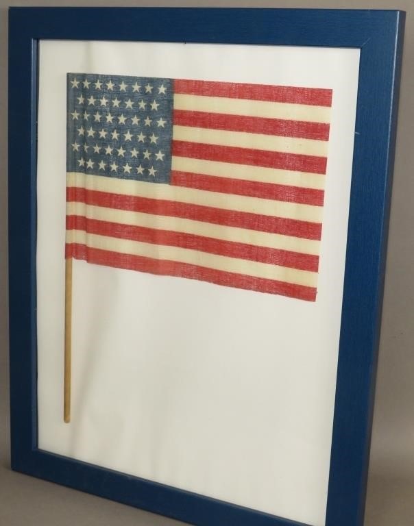 FRAMED 45 STAR PRINTED U.S. FLAGca.