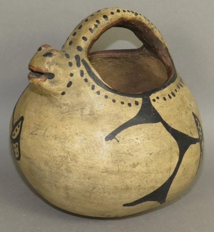 POLYCHROME DECORATED FROG/BIRD