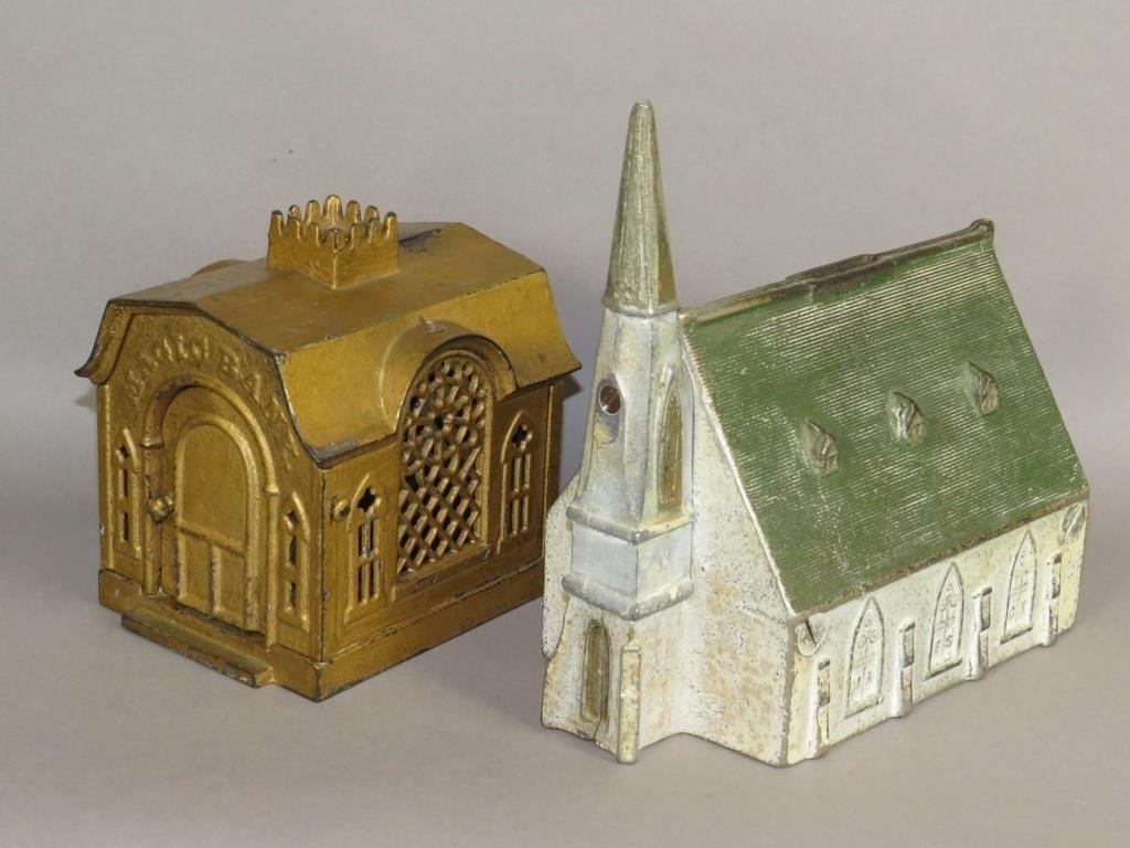 2 CAST IRON BUILDINGS BANKSca.