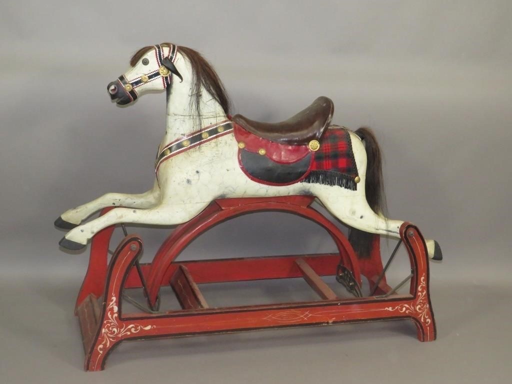 ROCKING HORSEca. 1890; large horse with