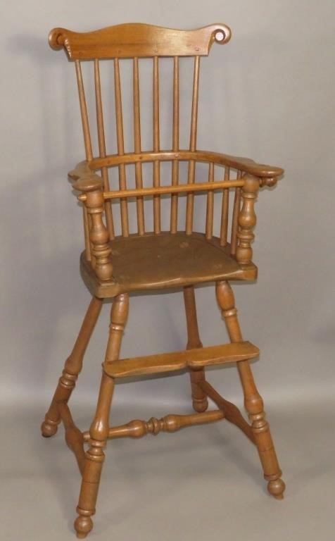 WALTER STEELY COMBBACK HIGH CHAIRca.