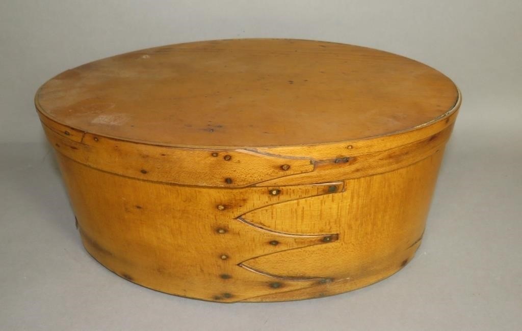 SHAKER TYPE OVAL LIDDED BENTWOOD