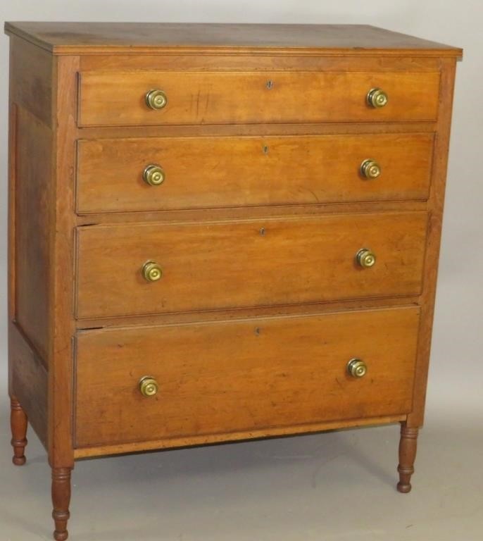 CHERRY CHEST OF DRAWERSca. 1820;