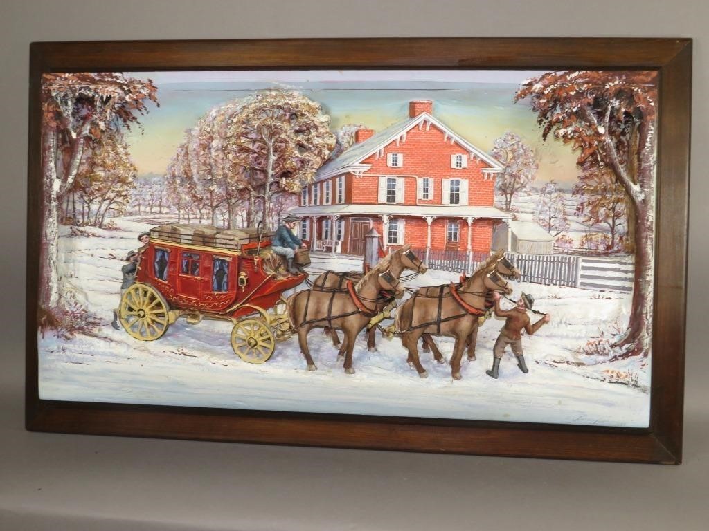 "STAGECOACH AT COUNTRY STORE" BY