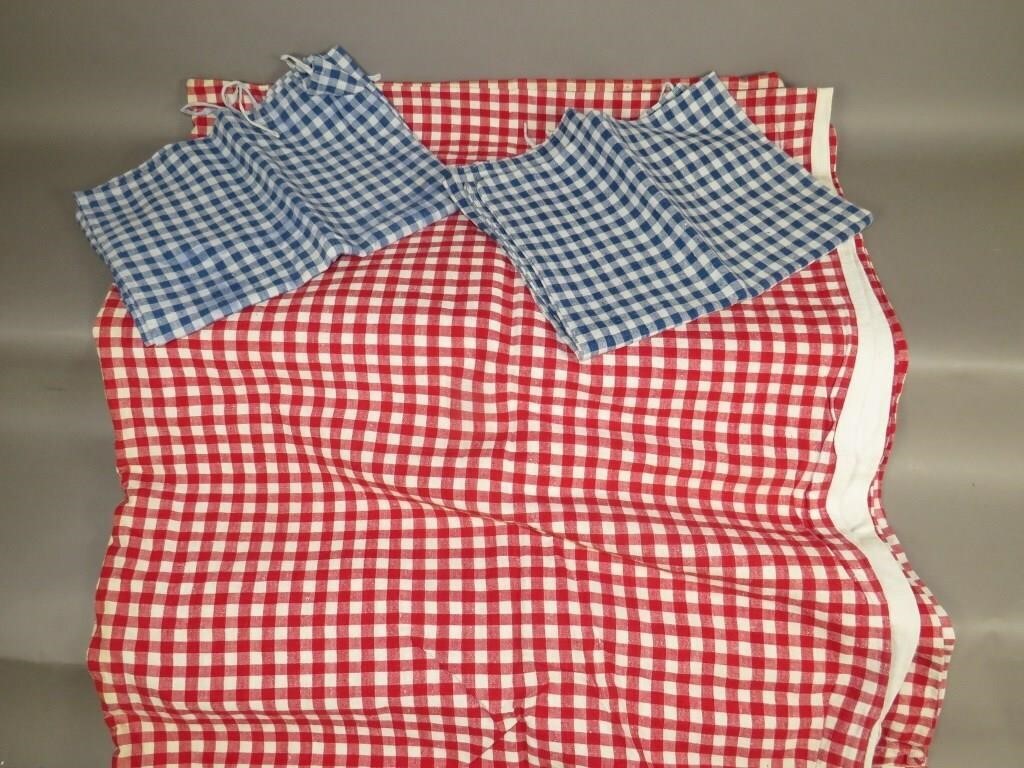 REENACTMENT CHECK FABRIC BED BAG