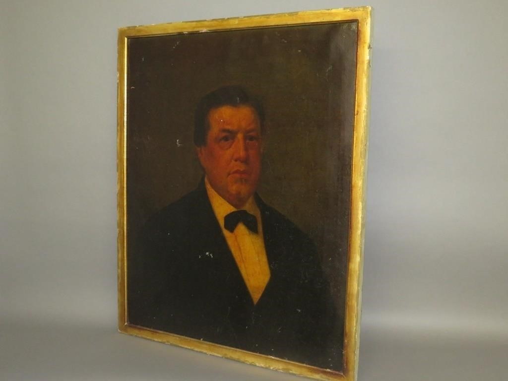 OIL ON CANVAS PORTRAITca. 1910;