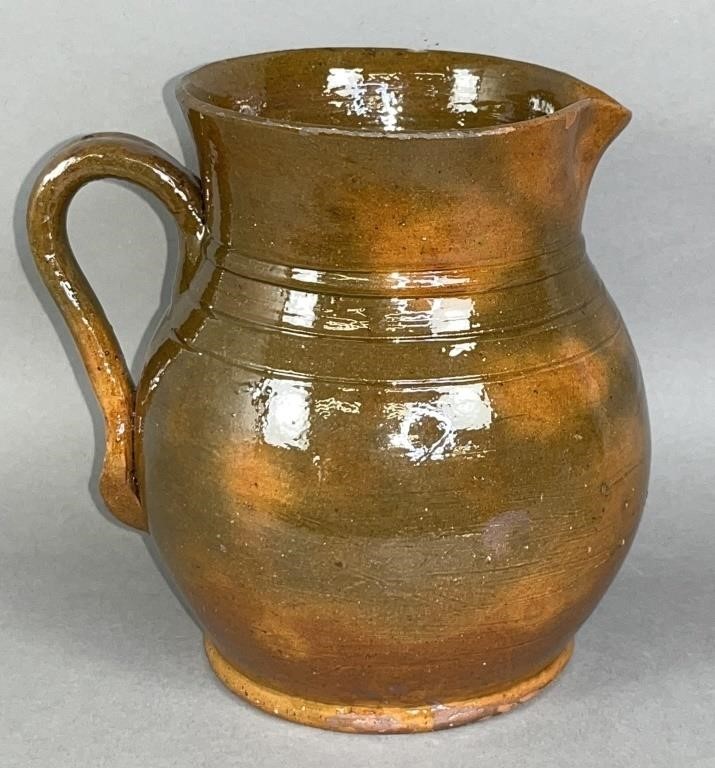 PA REDWARE PITCHER ATTRIBUTED TO