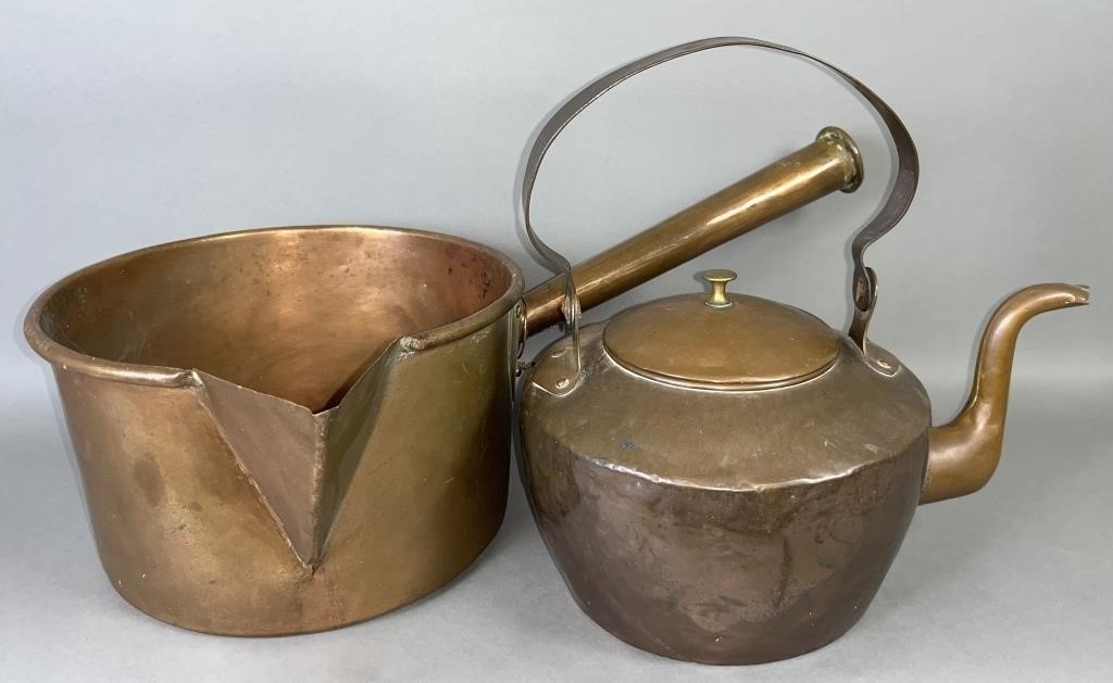 2 PIECES OF COPPER COOKWARE CA.