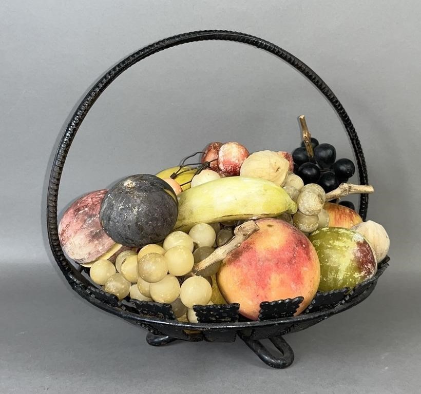 IRON ART CRAFTED BASKET WITH ITALIAN