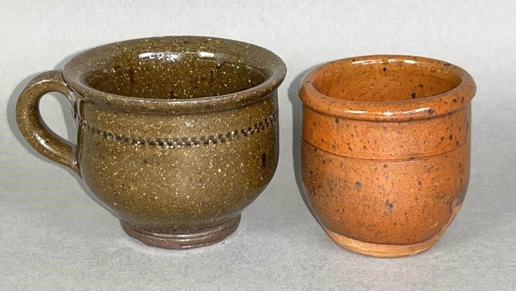 2 PA REDWARE MINIATURES CA. 1880;