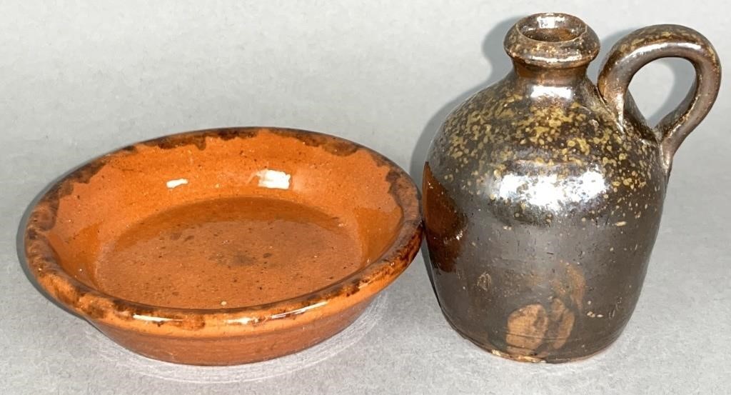 2 PA REDWARE MINIATURES CA. 1880;