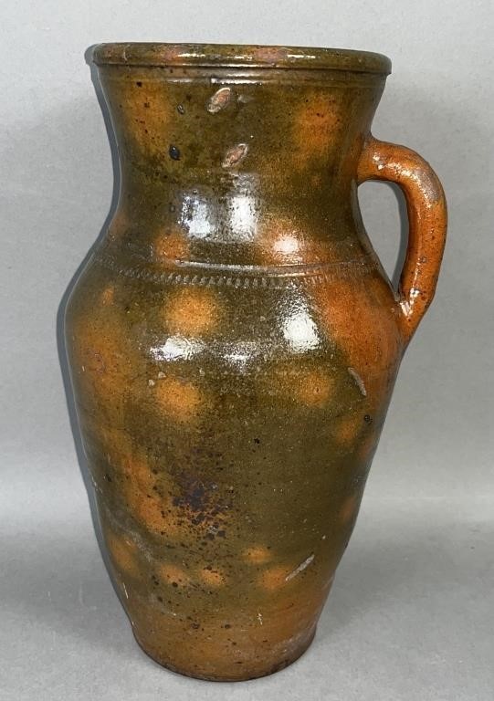 PA REDWARE HANDLED JAR CA. 1925;