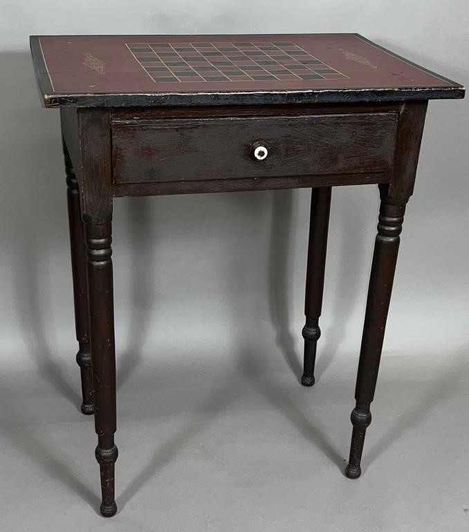 ONE DRAWER STAND CA. 1830; IN POPLAR
