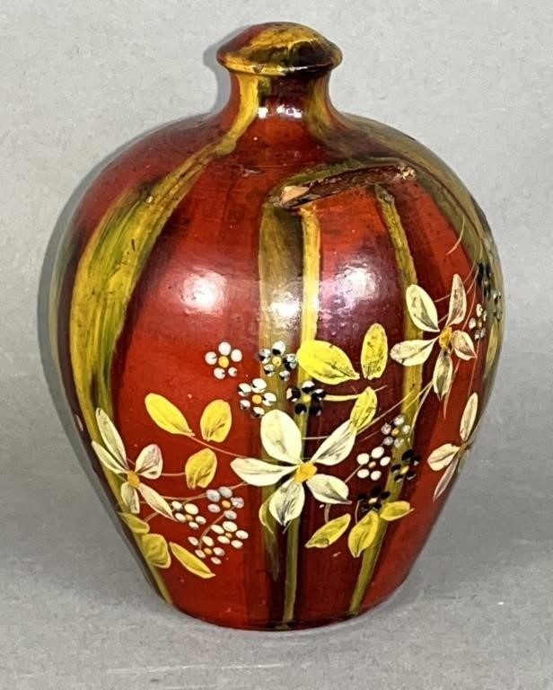 PAINTED PA REDWARE BANK CA. 1890;