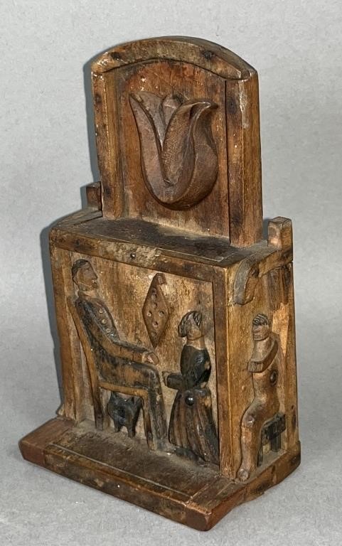 FINE FOLK ART CARVING BY UNKNOWN ARTIST