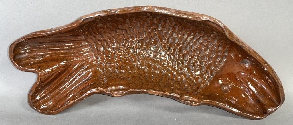 PA REDWARE FISH FORM FOOD MOLD