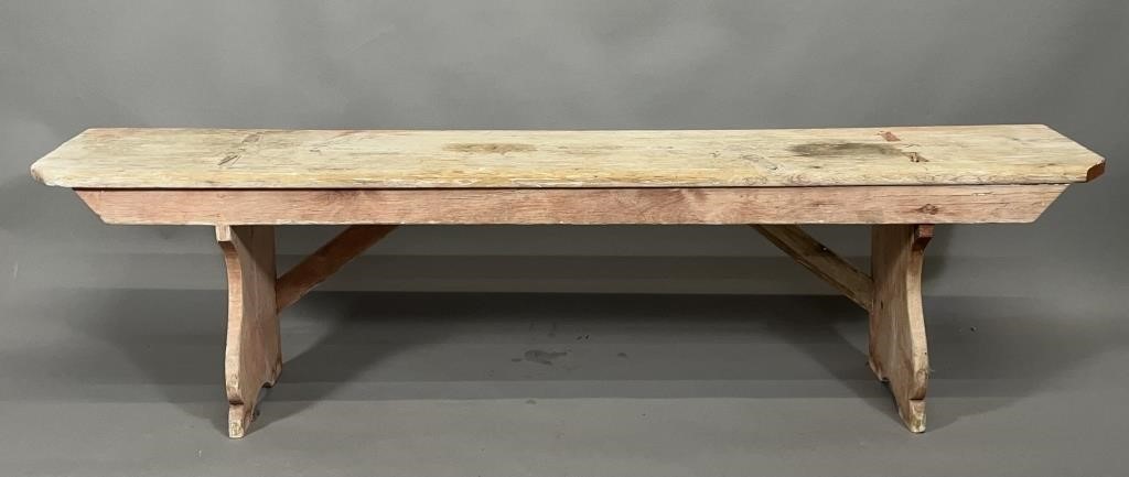 PORCH BENCH CA. 1850; RECTANGULAR