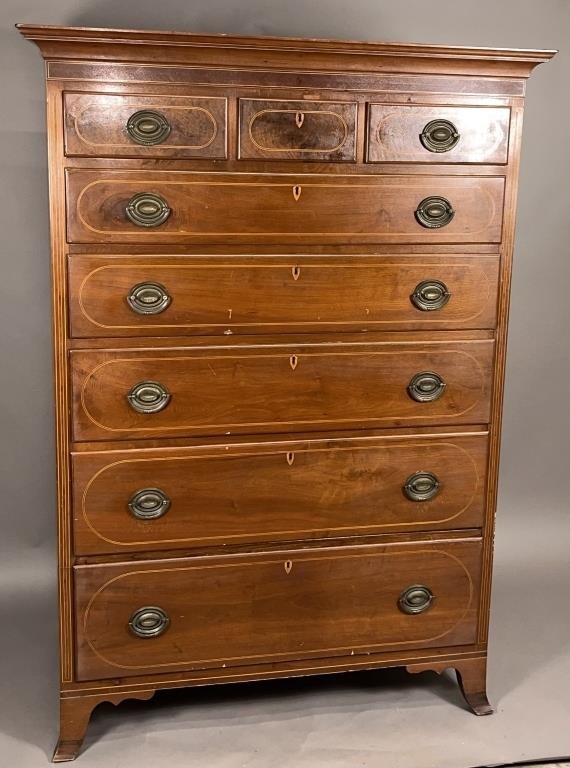 FEDERAL TALL CHEST OF DRAWERS CA.