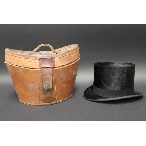 Good antique Tress & Co silk top hat