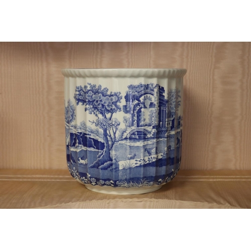 Spode Italian pattern fluted jardiniere,