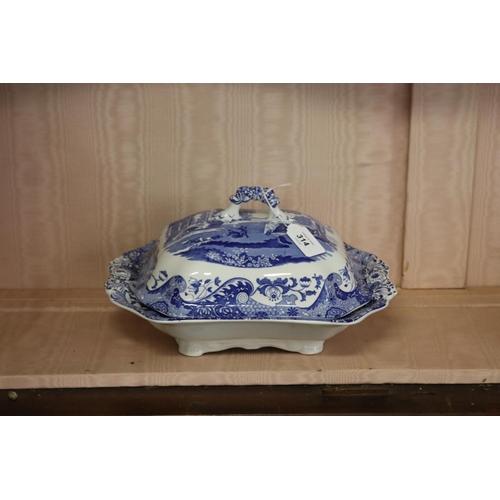 Spode Italian pattern lidded tureen,