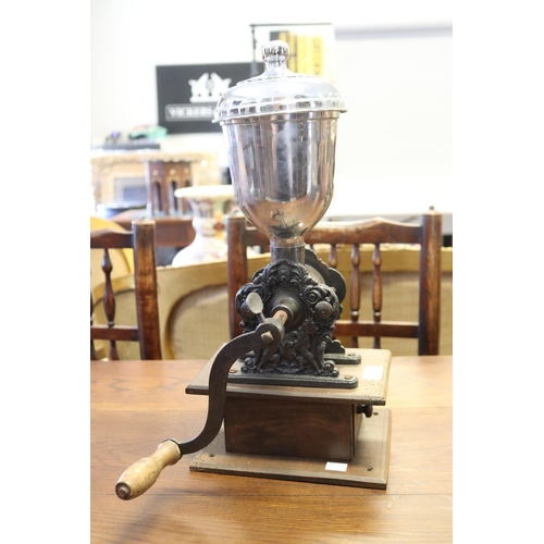 Antique French coffee grinder, with