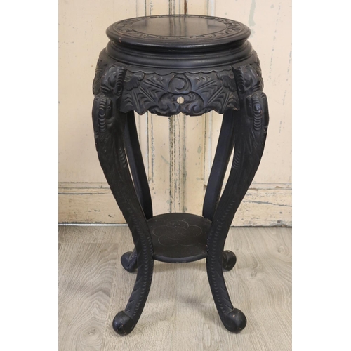 Antique Japanese ebonized wood