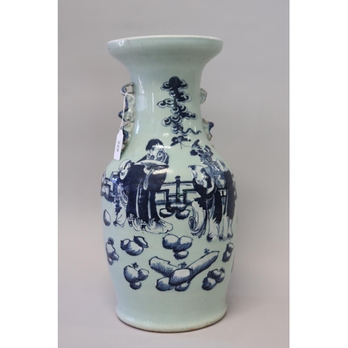 Antique Chinese blue & white twin