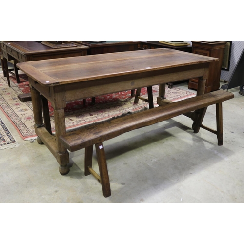 Antique French oak country table