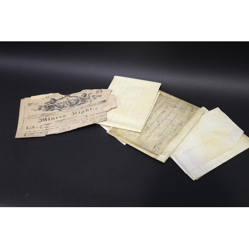 Collection of antique English vellum