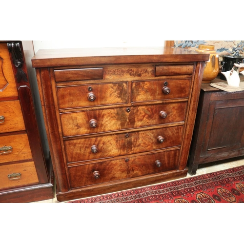 Antique mahogany seven drawer chest
