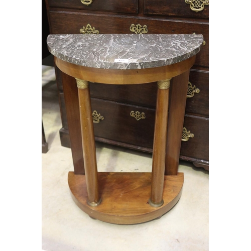 Antique French marble topped demi