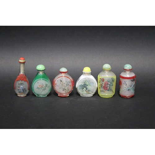 Six Chinese over lay glass reverse