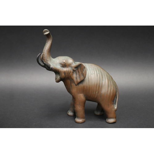 Well cast bronze figure of an elephant,