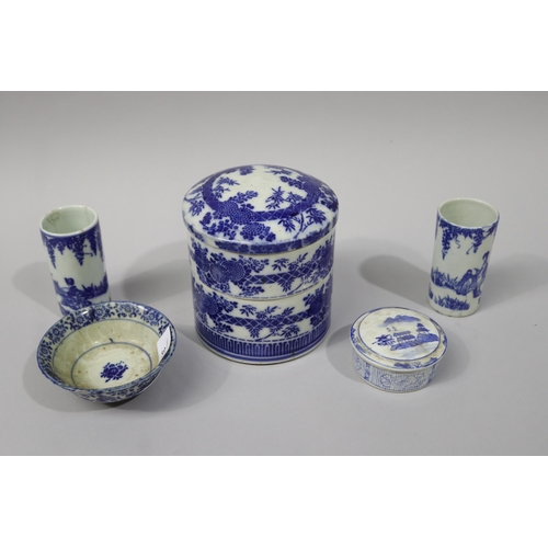 Antique Japanese blue and white
