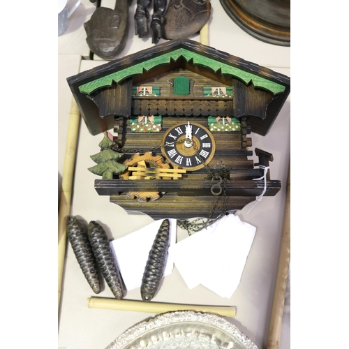 Swiss wall cuckoo clock, with two weights